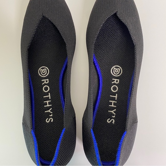 Rothy’s The Point Flats Black Like New Size 7.5 - Picture 6 of 9